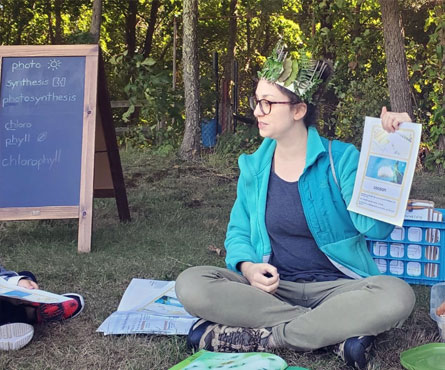 A Teacher Reads to Children